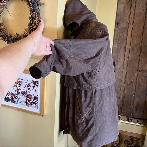 WILSONS Leather Size Medium Parka Adventure Bound Hood Thinsulate 3/4 Length NEW - Picture 8 of 16